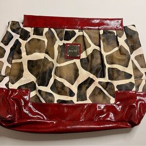 Miche Lexi red and brown giraffe Prima interchangeable shell bag‎ handbag